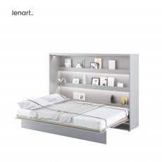 Postelja v omari Lenart - Bed Concept 04 - 140x200 cm - siva