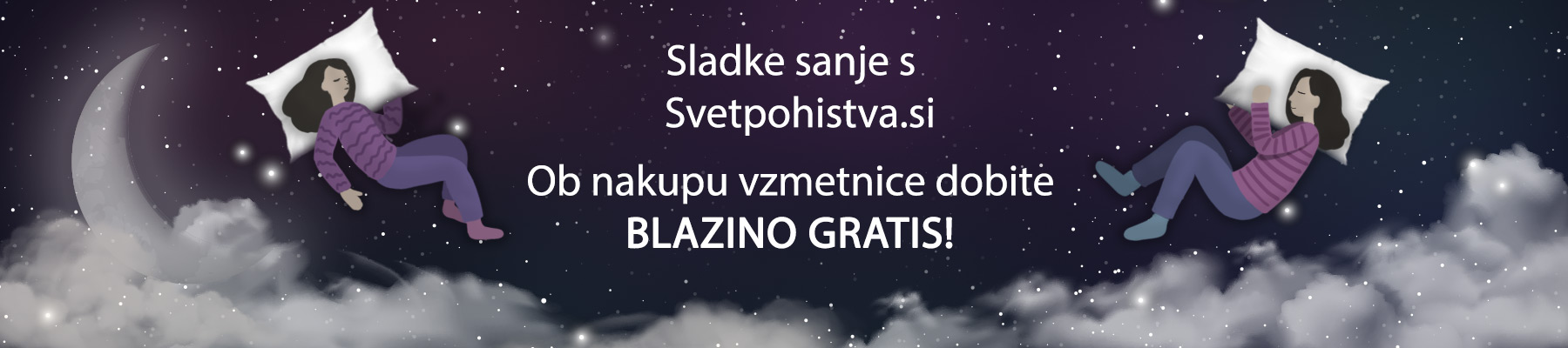 Sladke sanje z Svetpohistva.si - Ob nakupu vzmetnice dobite vzglavnik gratis