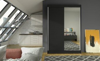 ADRK - Garderobna omara z drsnimi vrati Rewena - 120 cm
