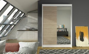 ADRK - Garderobna omara z drsnimi vrati Rewena - 120 cm