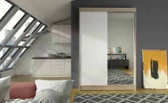 ADRK - Garderobna omara z drsnimi vrati Rewena - 120 cm