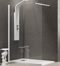 Tuš steklo Walkin 1 Bianco 80x200