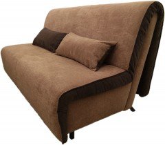 Kavč z ležiščem Novelty 160 cm - temno rjav