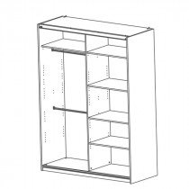 Fola - Garderobna omara Fast 120 cm bela