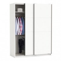 Garderobna omara Fast 120 cm bela