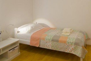 Postelja Lesy - 140x200 Bela