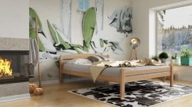 Postelja Lesy - 160x200 cm Bukev