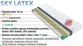 Vzmetnica Sky Latex 80x200