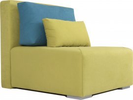 Fotelj z ležiščem Ambi - zelena+modra