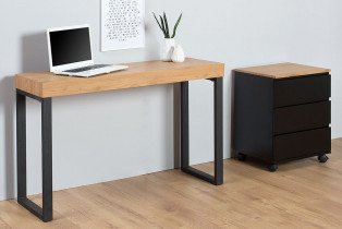 Fola - Računalniška miza Olimpus - hrast+črna