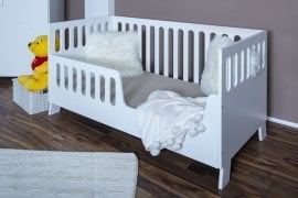 Otroška postelja Katlin - 70x140 cm - bela