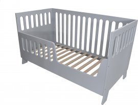 Fola - Otroška postelja Katlin - 70x140 cm - siva