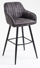 Barski stol Bodie - antracit