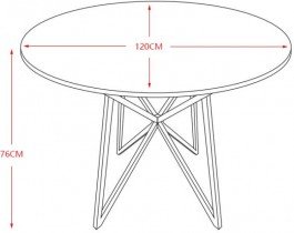 Fola - Jedilna miza Klavdija 1 - 120x76 cm