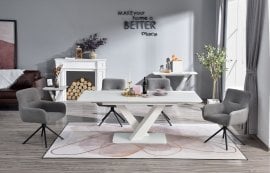 Raztegljiva jedilna miza Arinda 160-200x90 cm