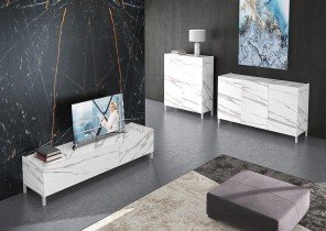 Fola - Komoda Mihelo 2 - bel marmor