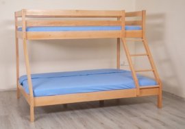 Krevet na kat Mekisi 90x200cm + 140x200cm - Natur