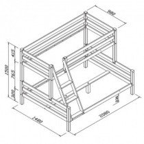 Fola - Pograd Rotar 90x200cm +140x200cm - Bela