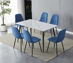 Fola - Jedilniski stol Droma - modra