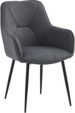 Jedilniški stol Belia - temno siv