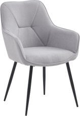 Jedilniški stol Belia - svetlo siv