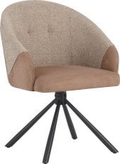 Jedilniški stol Tonir - rjav/bež