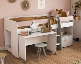 Pograd z pisalno mizo Stella - 90x200 cm