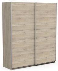 Garderobna omara Ghost z drsnimi vrati 180 cm - kronberški hrast