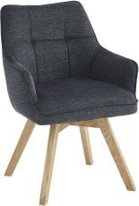 Jedilniski stol Nalvi - antracit