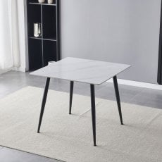 Jedilnia miza Adria - 90x90 cm - bel marmor