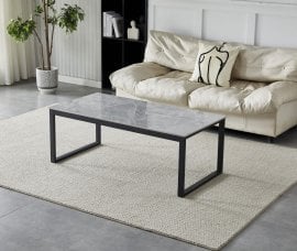 Klubska miza Hanos - siva visok sijaj