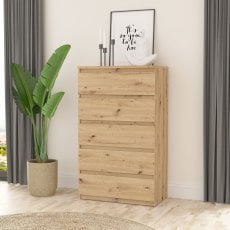 Visoka komoda Chelsea 45 - hrast