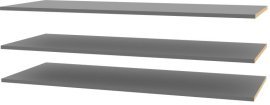 Komplet 3 polic za garderobna omaro Kasura - 107 cm