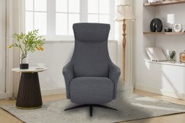 Električen počivalnik z relaks mehanizmom Fergie - temno siv