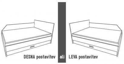 Kerles - Postelja Wall box - 180x190 cm