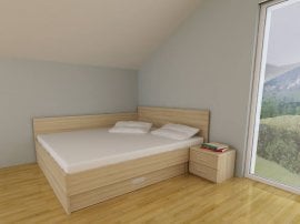 Postelja Soni s predalom - 160x200 cm