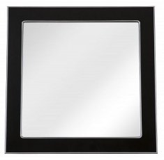 Ogledalo za kopalnico Beatrice - 80 cm črno krom