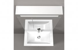 Aqua Rodos - LED Ogledalo + omarica Laguna - 75 cm