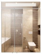 Aqua Rodos - LED Ogledalo + omarica Laguna - 75 cm
