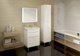 Aqua Rodos - Kopalniško LED ogledalo Omega - 70 cm
