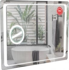 LED Ogledalo Omega 80 LUX s povečevalnim steklom