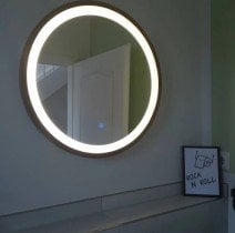 Aqua Rodos - LED Ogledalo Perfection Slim 50 - hrast