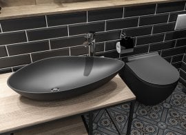 Umivalnik Olive Antracit mat