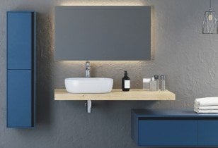 Aqua Rodos - Pult za umivalnik Dalia 120 Navadni Hrast