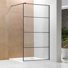 Tuš steklo Walkin 120x200 Black Strip