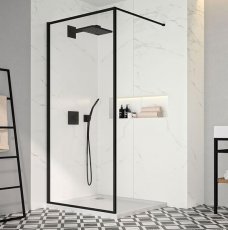Tuš steklo Walkin 100x200 Black 