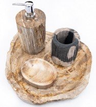 Aqua Rodos - Dozator za tekoče milo Fossil Wood rjavi