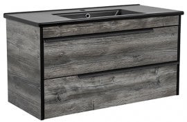 Omarica z umivalnikom Loft Nero Moras 85 stenska