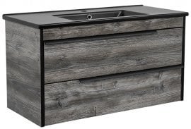 Omarica z umivalnikom Loft Nero Moras 100 stenska