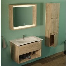 Aqua Rodos - Omarica z umivalnikom Nord Slim 80 - rustik